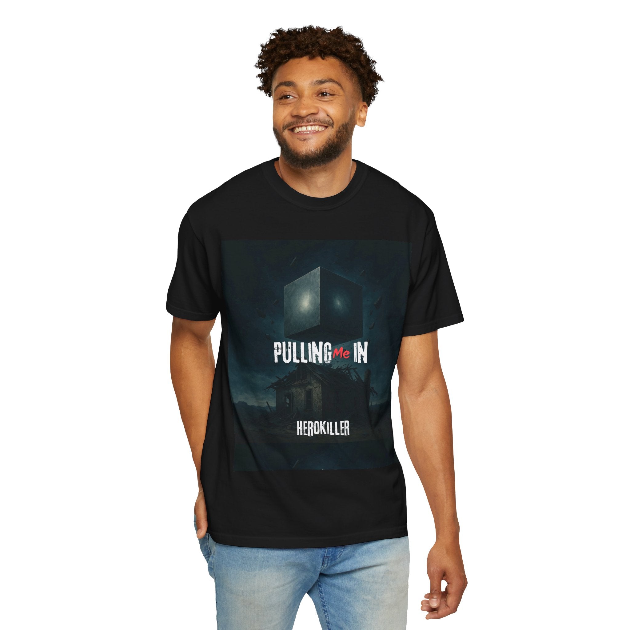 Pulling Me In T-Shirt — Dark Haunted House Graphic Tee (Herokiller)