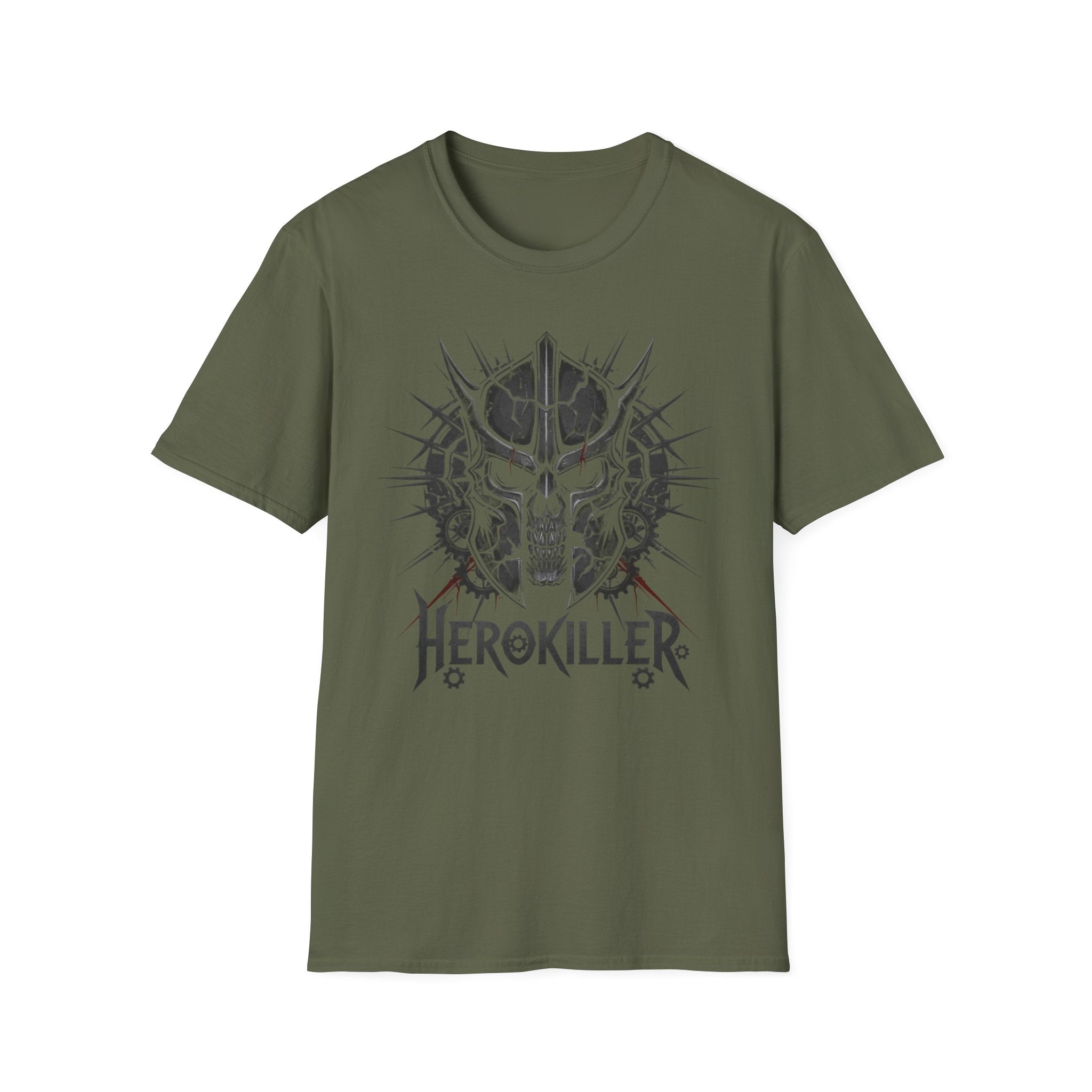 HeroKiller Skull T-Shirt — Gothic Skull Logo Band Tee